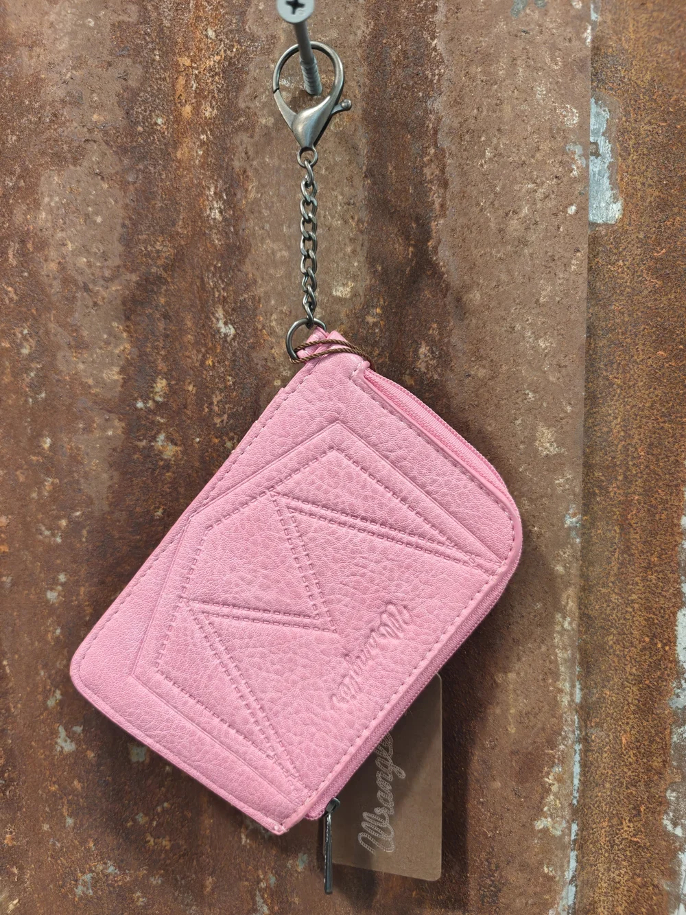 Wrangler Pink Patterned Card Holder with Key Clip